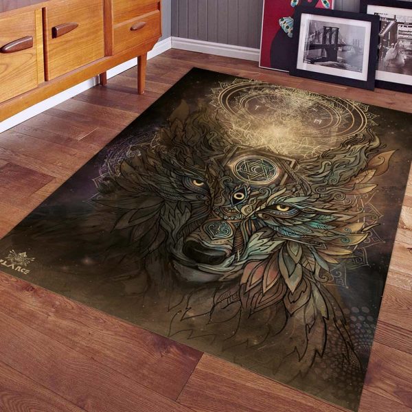 Wicca Wolfsgeist Teppich