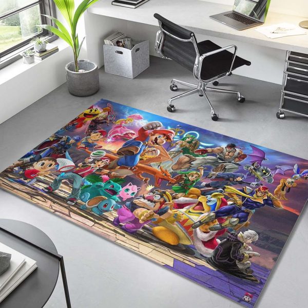 Super Mario Alle Charaktere 1009 Teppich