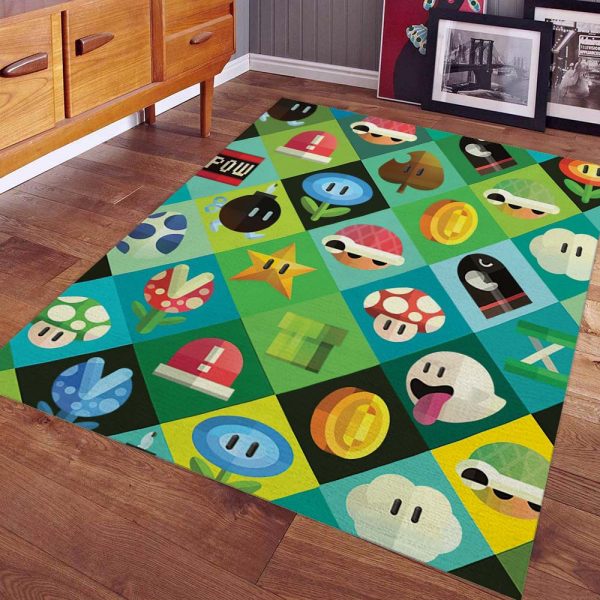 Super Mario Icon-Spiel 2 Teppich