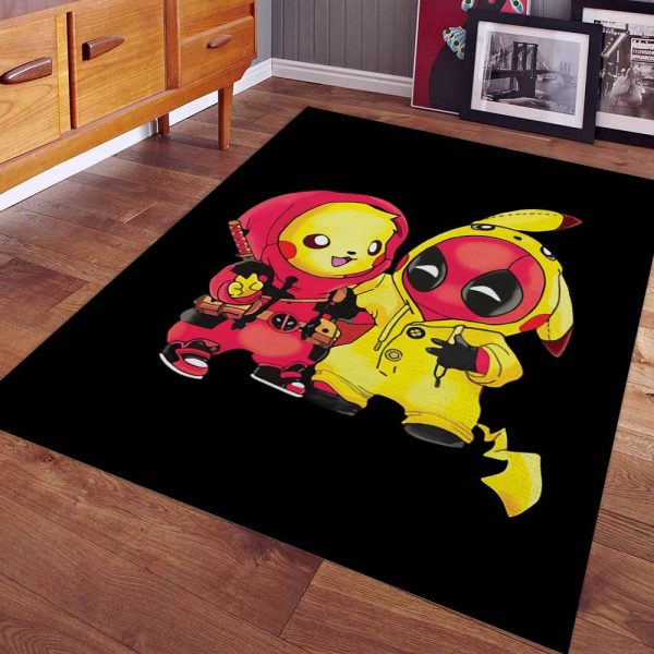 Pikachu und Deadpool Teppich