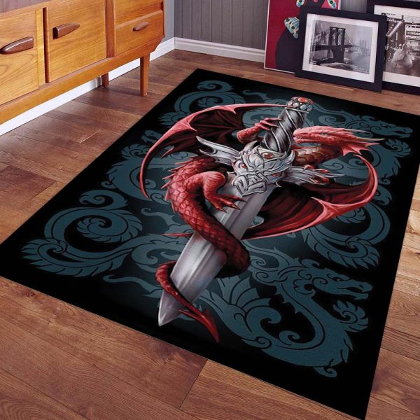 Drache in Anna Strokes Teppich