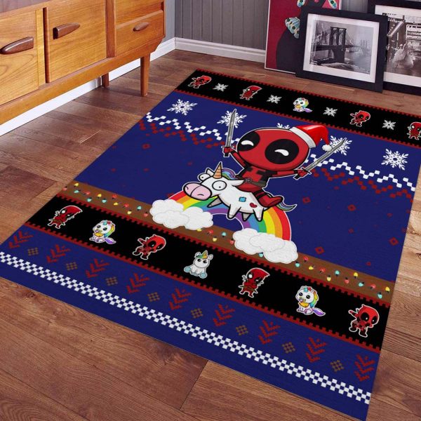 Deadpool und Einhorn Teppich