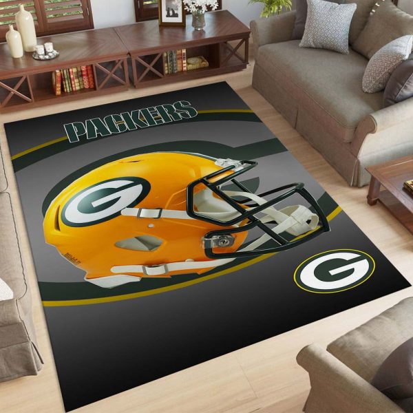 Green Bay Packers Football Team NFL-Helm Teppich