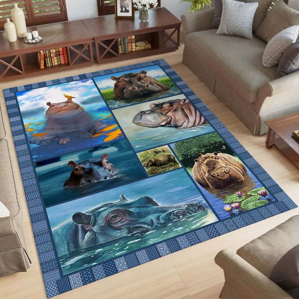 Nilpferd 1001 Teppich