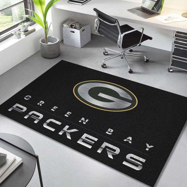 Green Bay Packers Football Team NFL Chrom Teppich