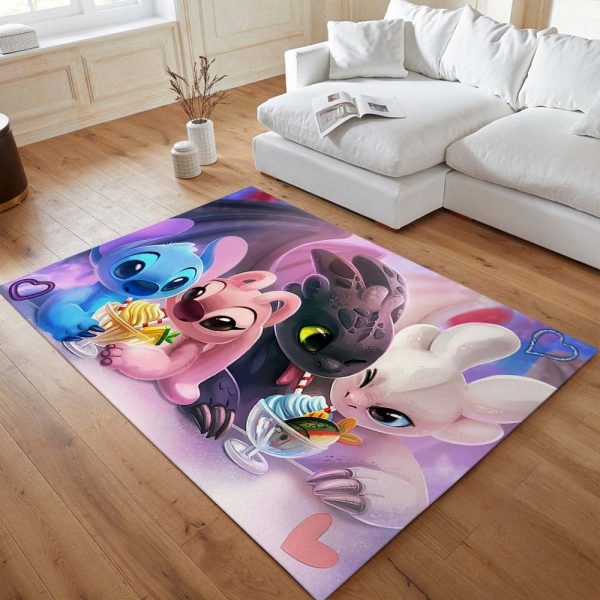 Disney Stitch und Ohnezahn Teppich