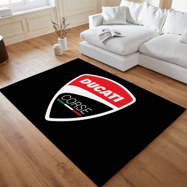 Ducati Corse-Schwarz Teppich