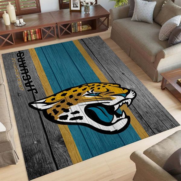 Jacksonville Jaguars Football Team NFL auf Holz Teppich