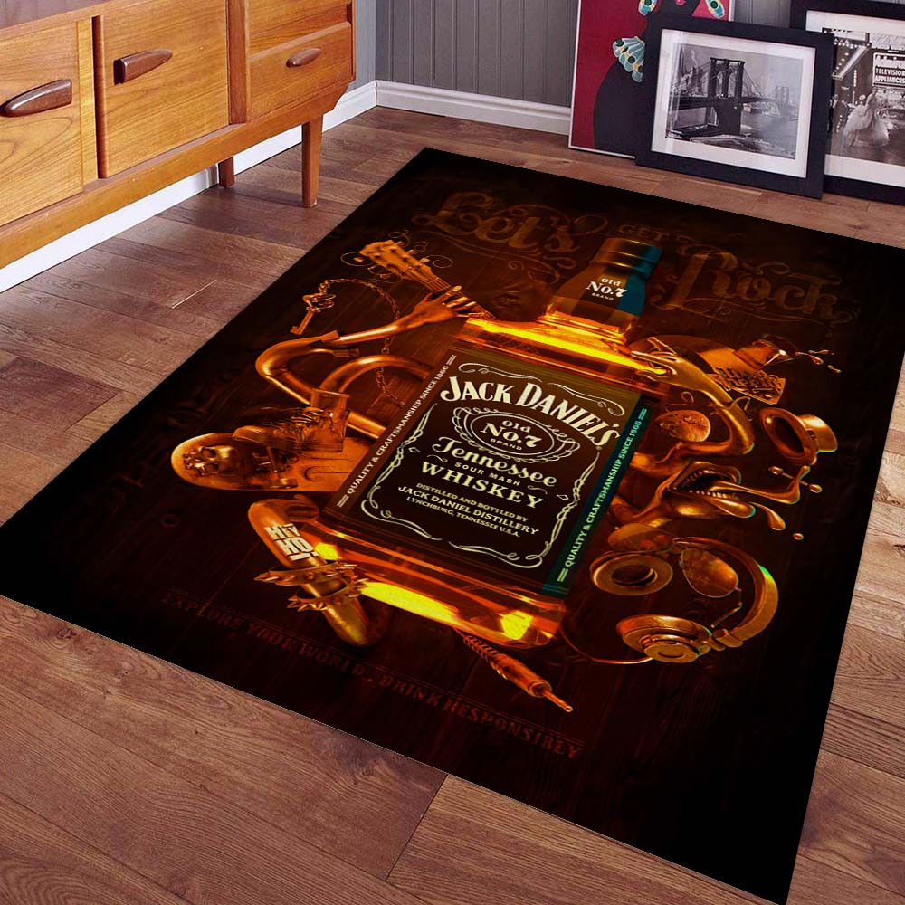 Jack Daniels Feuer 2 Teppich
