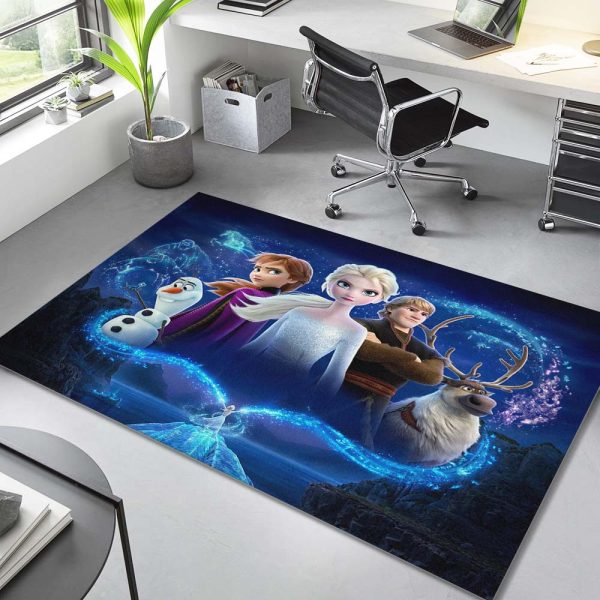 Elsa Anna Frozen eiskönigin Alle Charaktere 02 Teppich