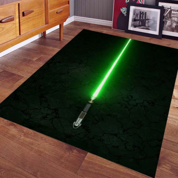 Grünes Lichtschwert Star Wars Teppich