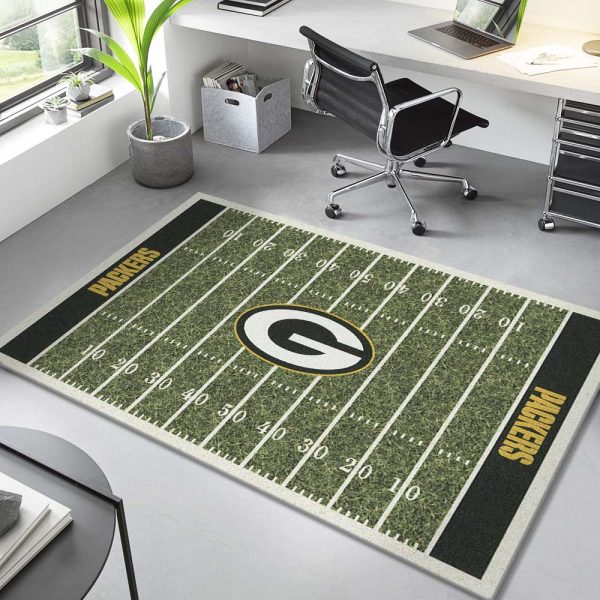 Fußballfeld der Green Bay Packers Teppich