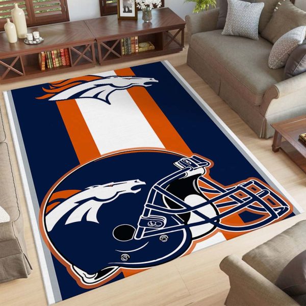 Helm der Denver Broncos NFL-Fußballmannschaft Teppich