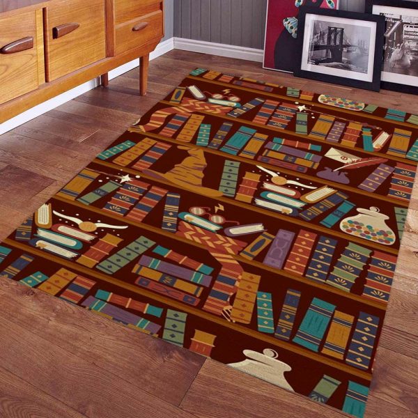 Harry-Potter-Bücherregale Teppich