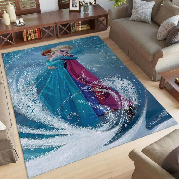 Elsa Anna Frozen eiskönigin Disney Teppich