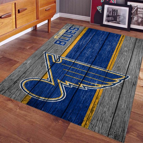 St. Louis Blues Hockey Team NHL auf Holz Teppich