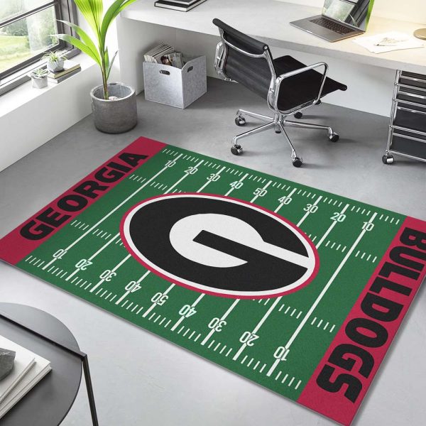 Fußballfeld der Georgia Bulldogs-Fußballmannschaft Teppich