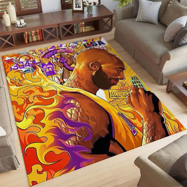 Kobe Bryant Basketball-Legende Los Angeles Lakers Teppich
