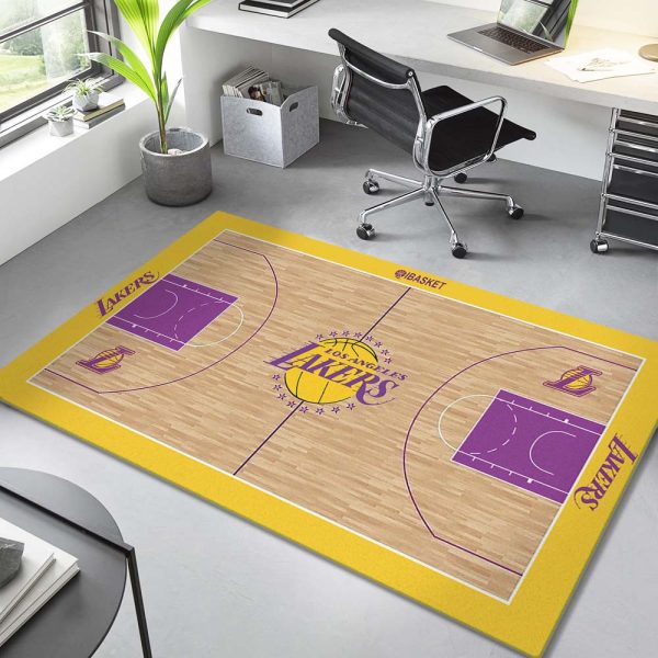 Basketballplatz der Los Angeles Lakers Teppich