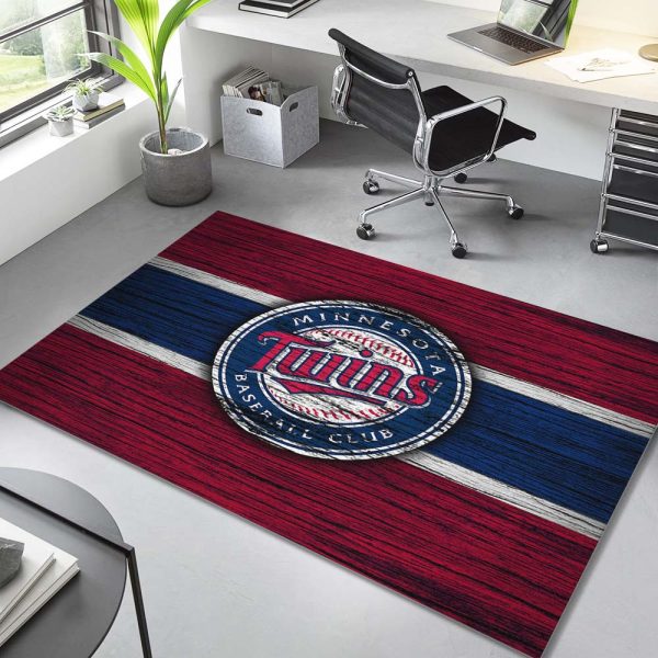 Minnesota Twins Baseball Team MLB auf Holz Teppich