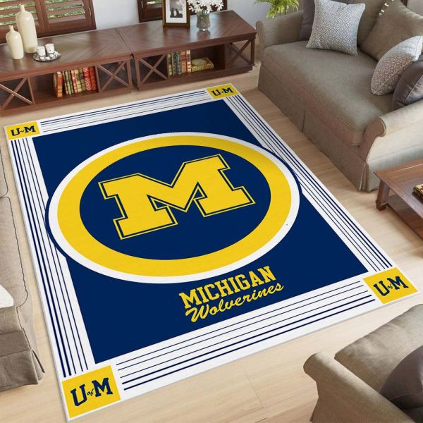 Michigan Wolverines Football Team NCAA006 Teppich