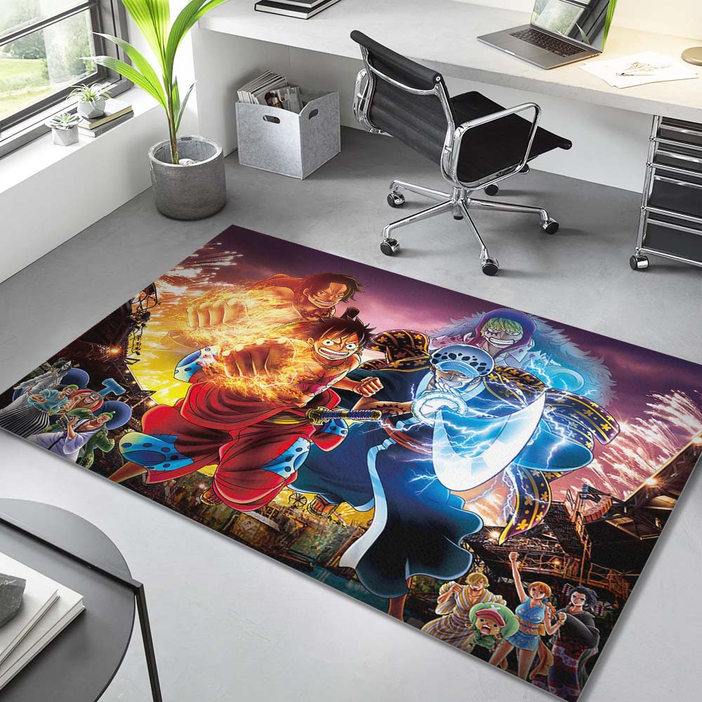 Luffy mit Charakteren One Piece Teppich