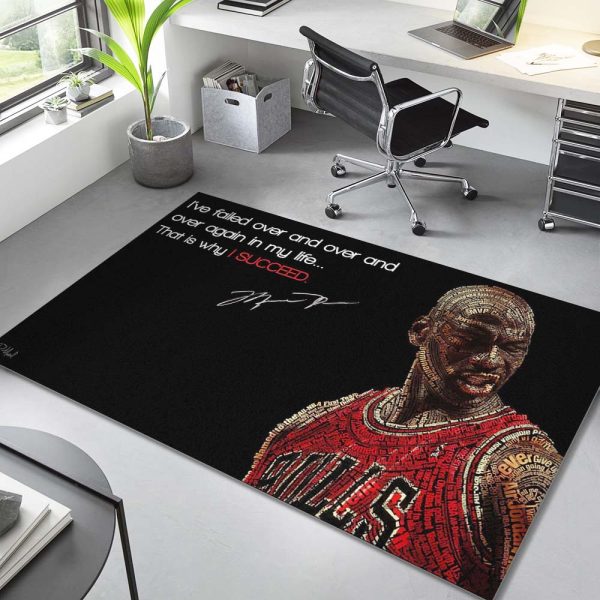 Michael Jordan Legendärer Basketballspieler MJ018 Teppich