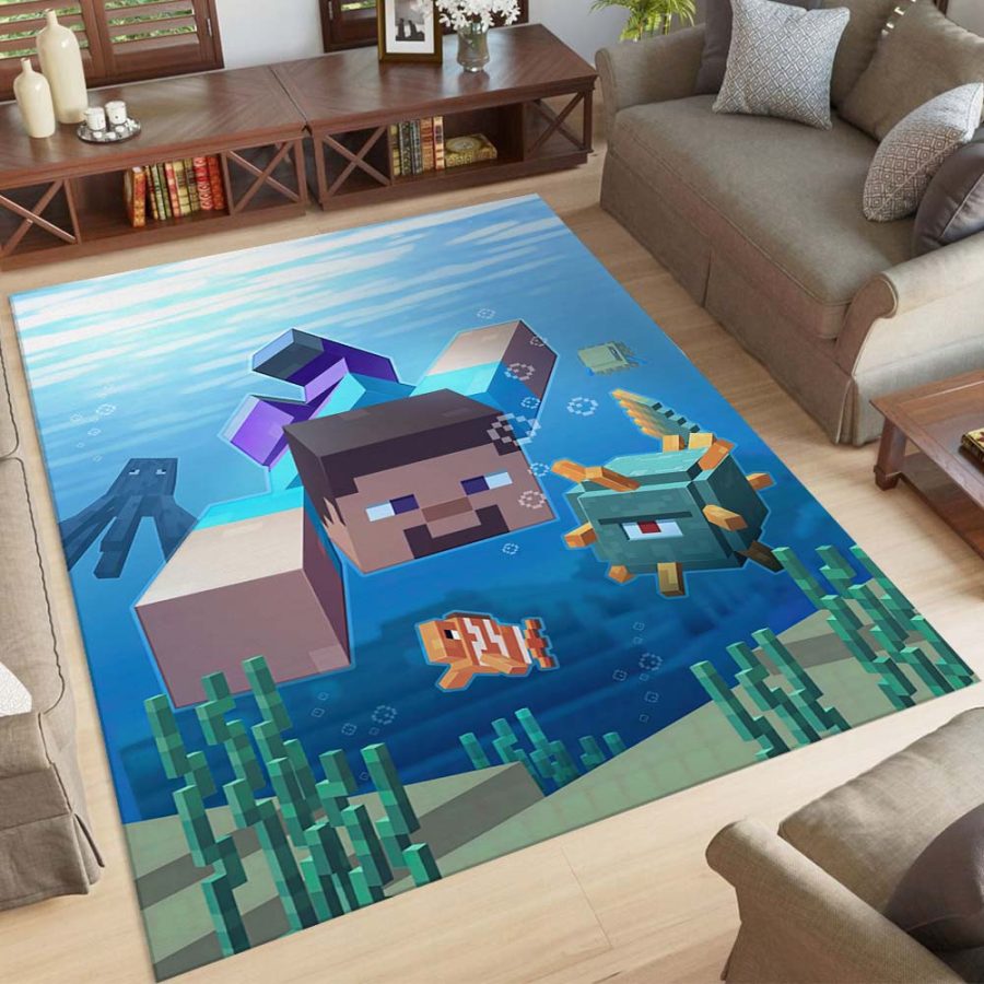 Minecraft Teppich Kinderzimmer