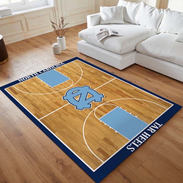 Basketballplatz der North Carolina Tar Heels Teppich