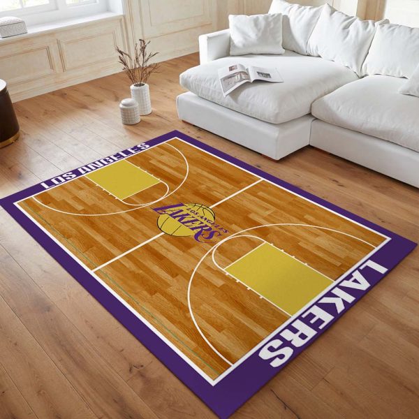 Los Angeles Lakers Basketball Team NBA002 Gericht Teppich