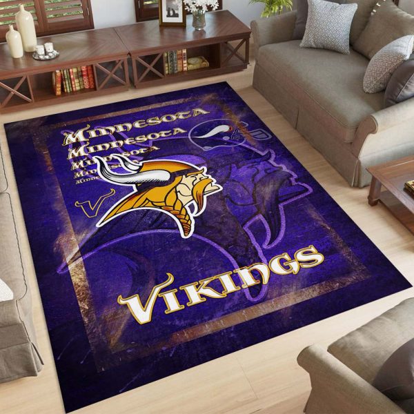 Minnesota Vikings-Fußballmannschaft NFL001 Teppich