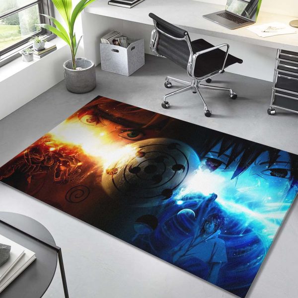Naruto Uzumaki und Sasuke Uchiha 03 Teppich