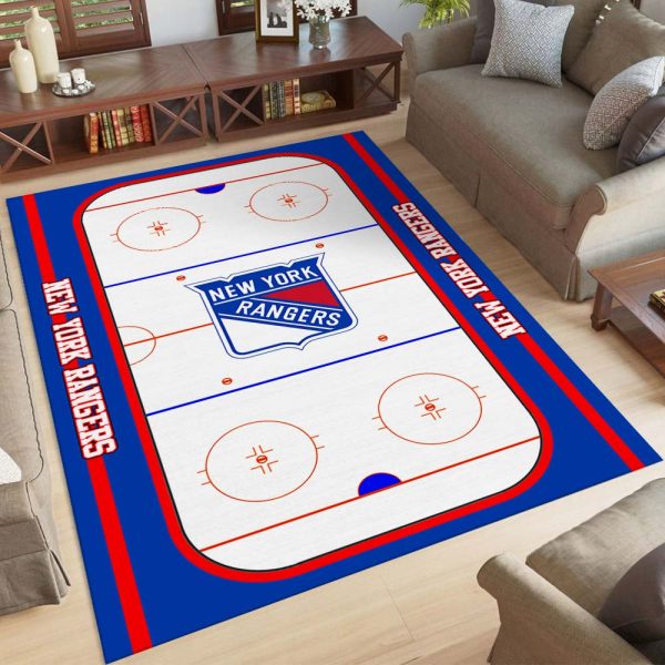 New York Rangers Eishockeymannschaft NHL001 Teppich