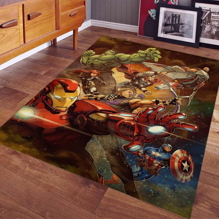 BILIVAN Avengers Deadpool Kinderteppich 80x160cm - Spielzimmer & Kinderzimmer Teppich