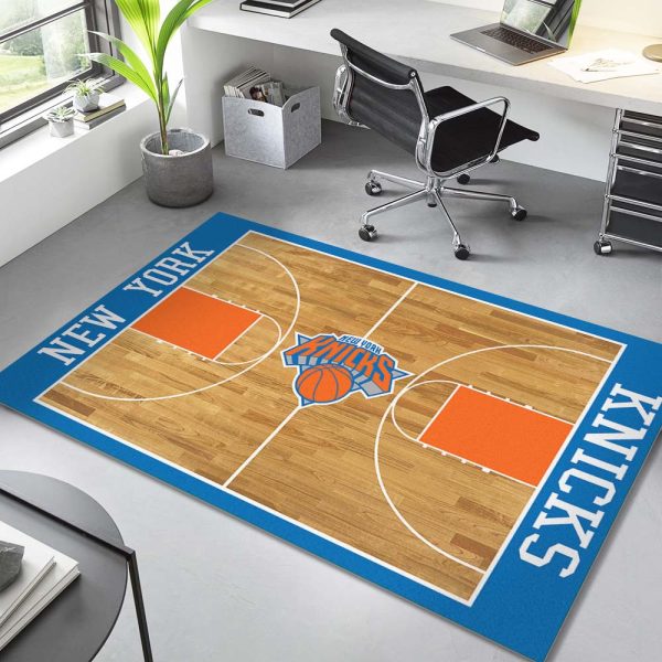 New York Knicks Basketball Team NBA Court Teppich