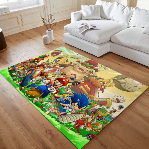 Super Mario Alle Charaktere 1002 Teppich