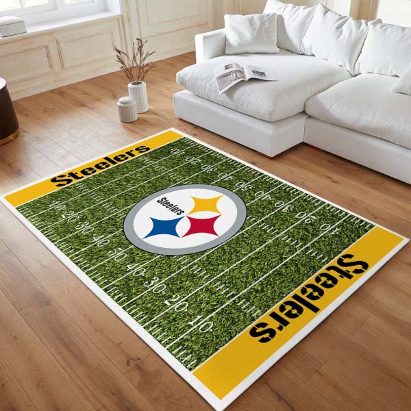 Feld der Pittsburgh Steelers-Fußballmannschaft NFL002 Teppich