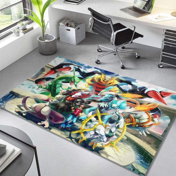 Pikachu Detektiv Alle Charaktere 2 Teppich