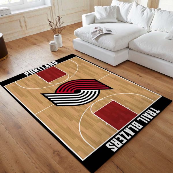 Portland Trail Blazers Basketball Team NBA Court Teppich