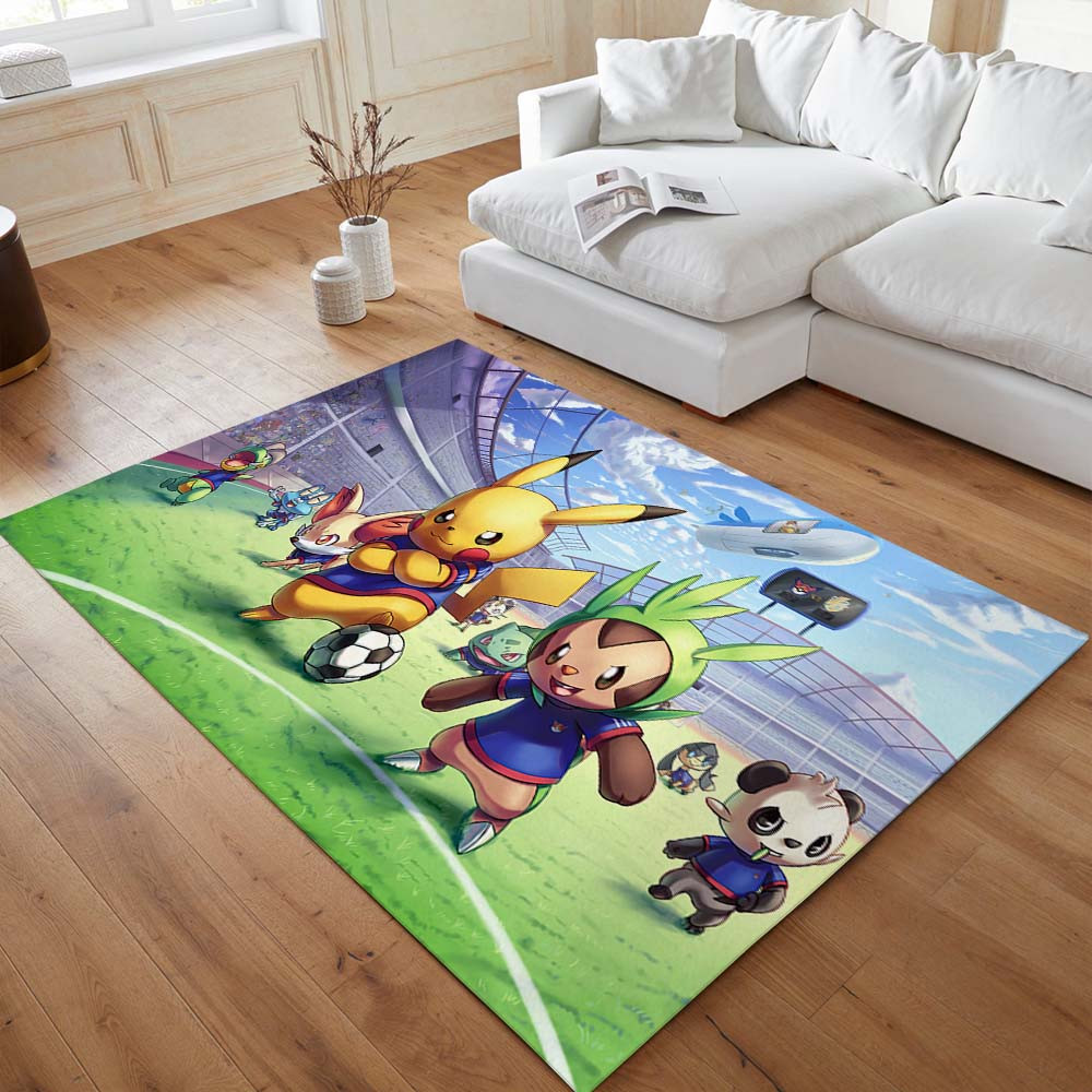 Pikachu spielt so cool Fußball Teppich