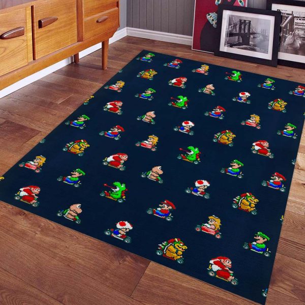 Symbol für Super-Mario-Charaktere Teppich