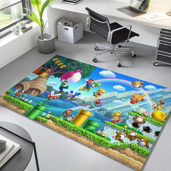 Super Mario Alle Charaktere 1006 Teppich