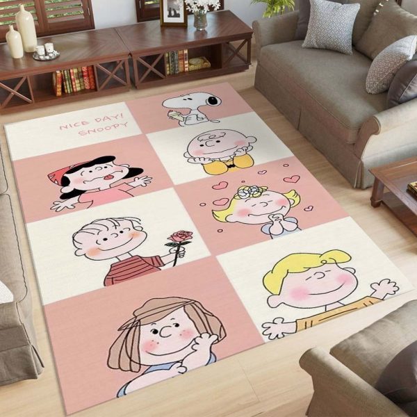 Snoopy alle Charaktere Teppich