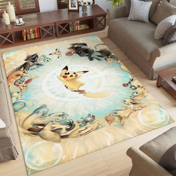 Pikachu und Eevee Evolutions Pokemon Teppich
