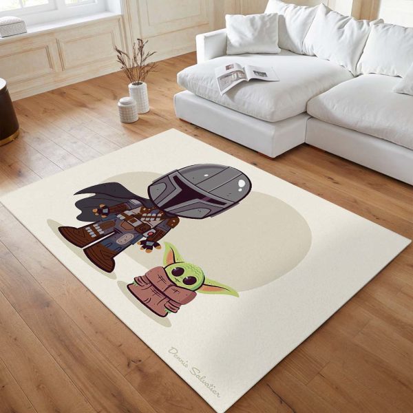 Das mandalorianische Baby Yoda 1 Teppich