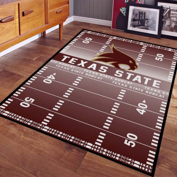 Texas State Bobcats Football Team NCAA Teppich