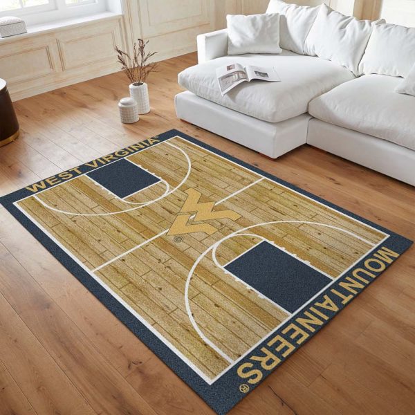 Basketballplatz der West Virginia Mountaineers Teppich