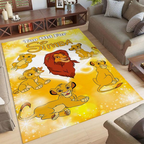 Simba König der Löwen zu alt für Simba Teppich