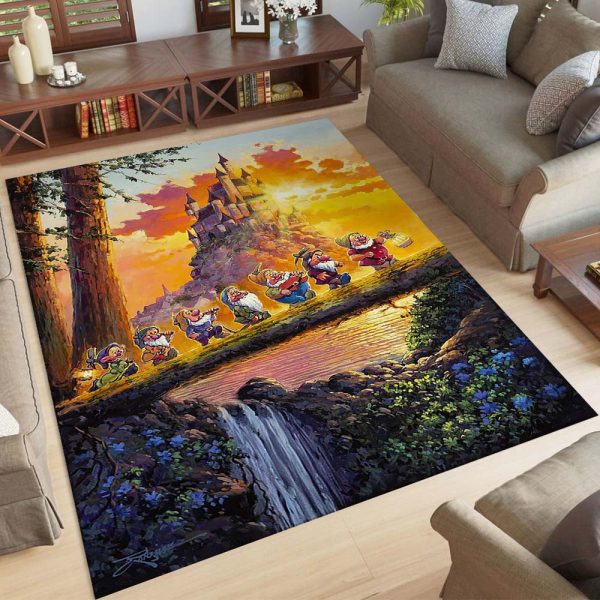 Sieben Zwerge Schneewittchen Teppich