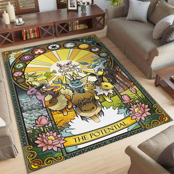 Das potenzielle Eevee Evolutions-Pokémon Teppich